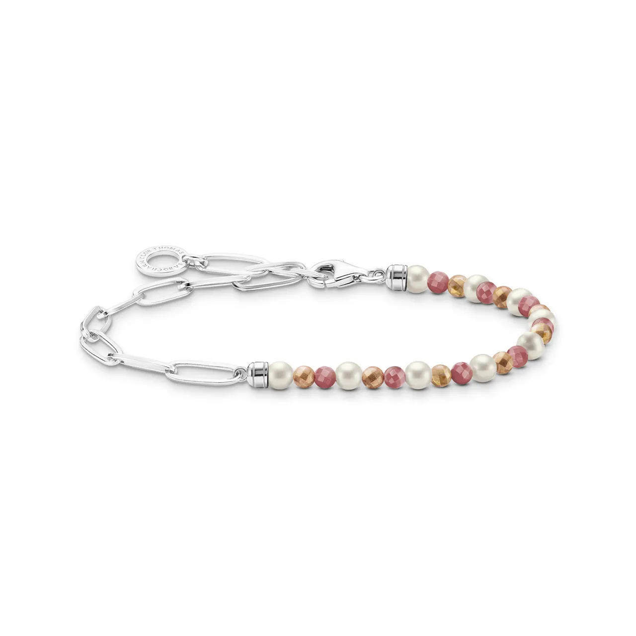 Thomas Sabo Chain and Mixed Jasper Bead Bracelet