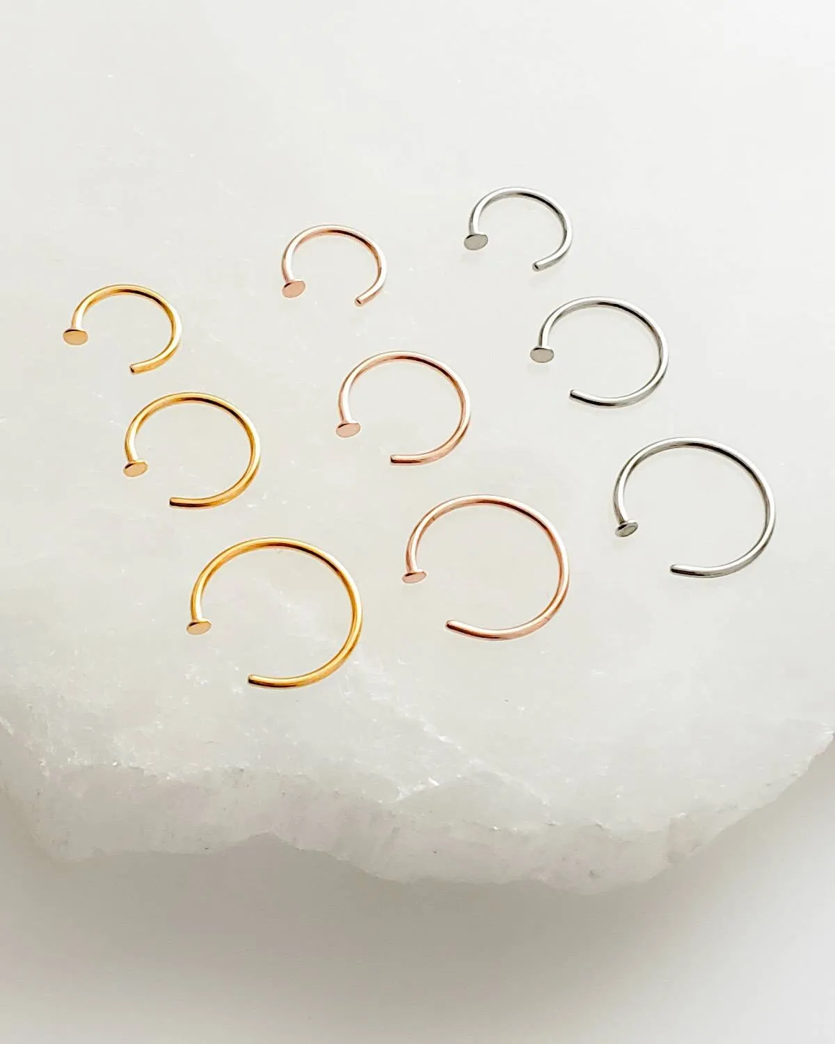 Tiny Dot Hug Hoops