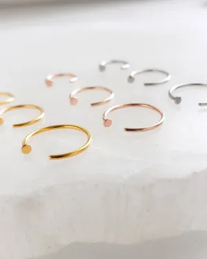 Tiny Dot Hug Hoops