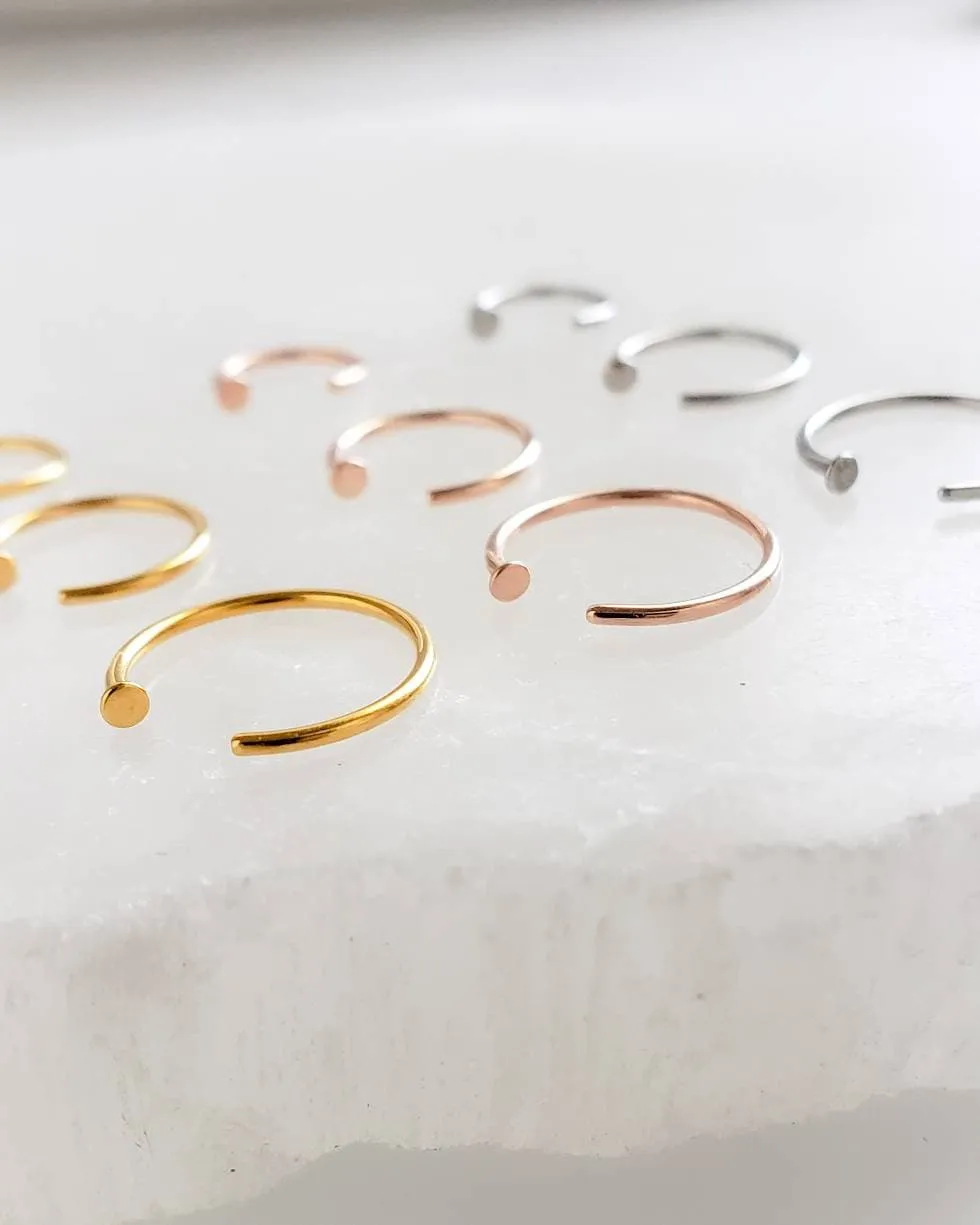 Tiny Dot Hug Hoops