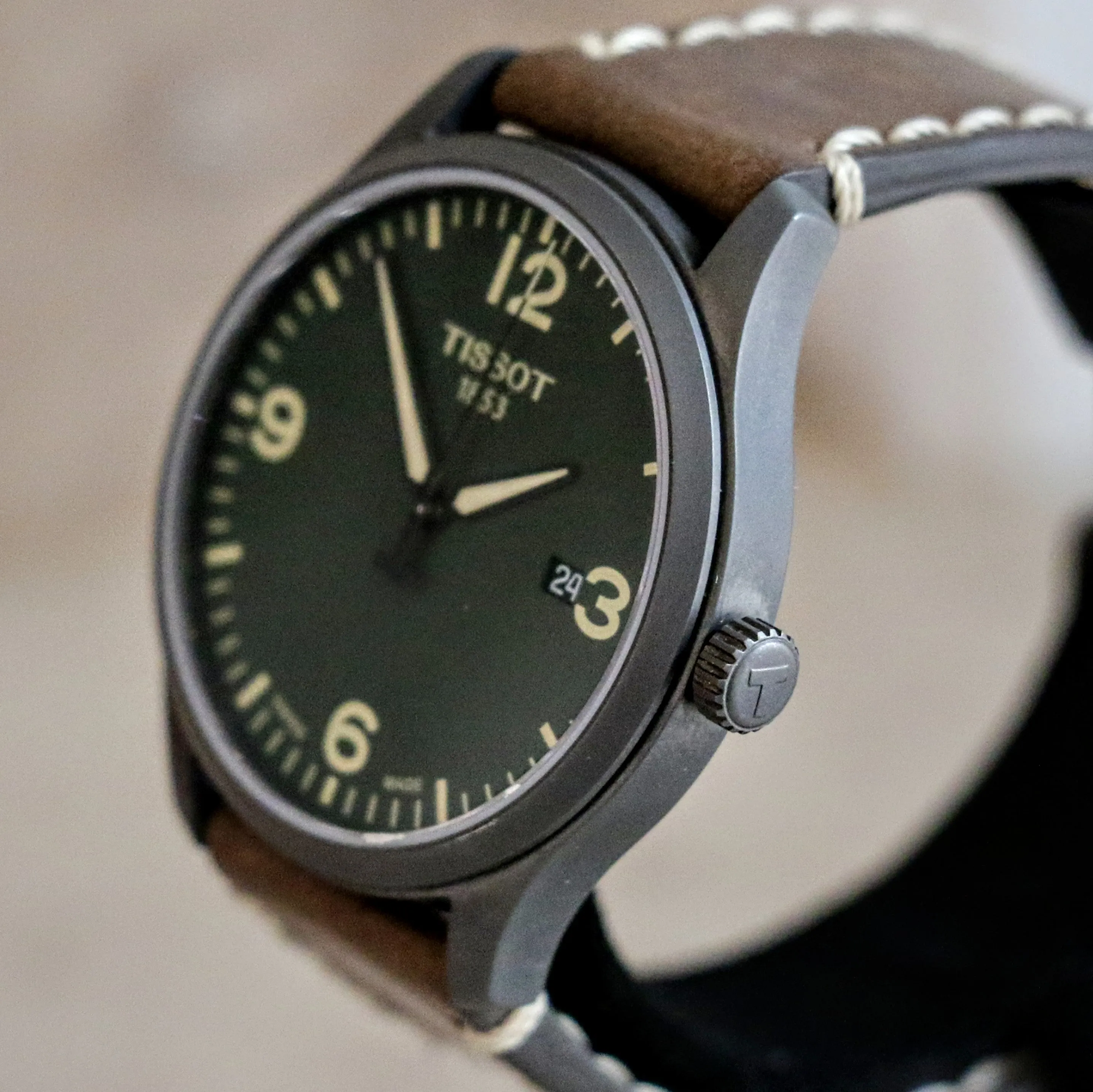 Tissot Wristwatch Ref No. T 116410 A Modern Quartz Water Resistant 100m Watch