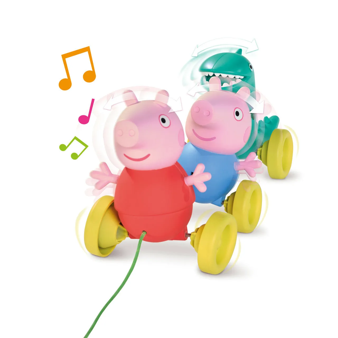 Toomies Pull Along Peppa Pig - Walking and Crawling Toy with Wheels