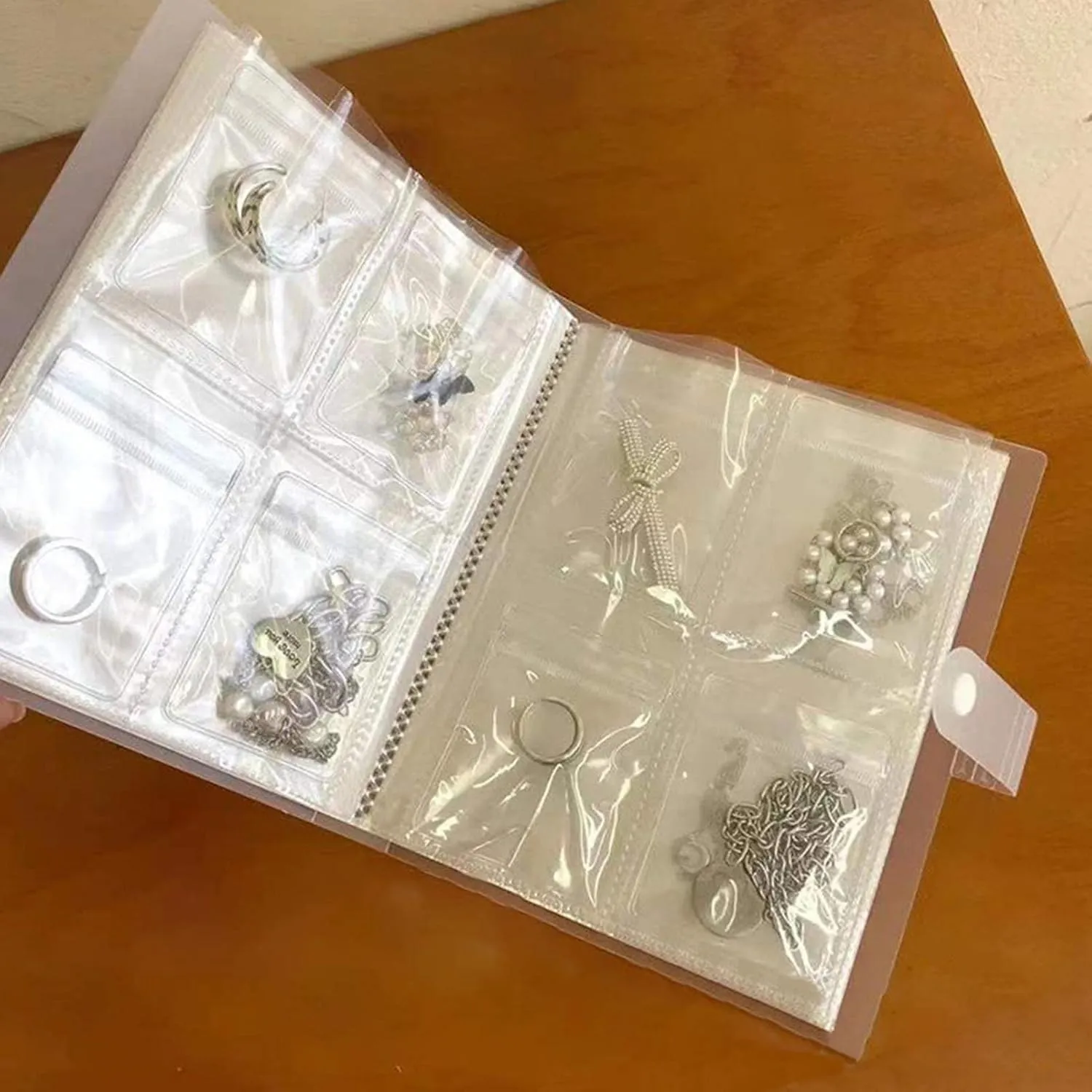 Transparent Jewelry Storage Book