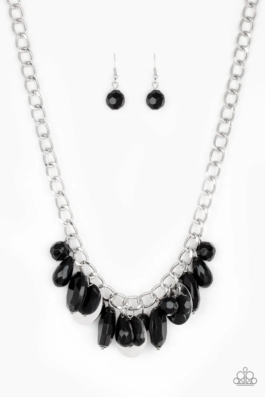 Treasure Shore Black Paparazzi Necklace