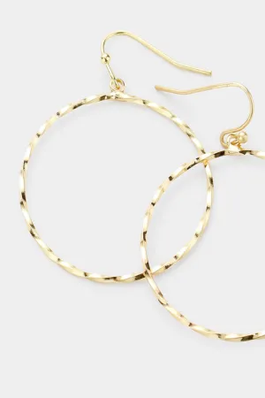 Twisted Circle Earrings
