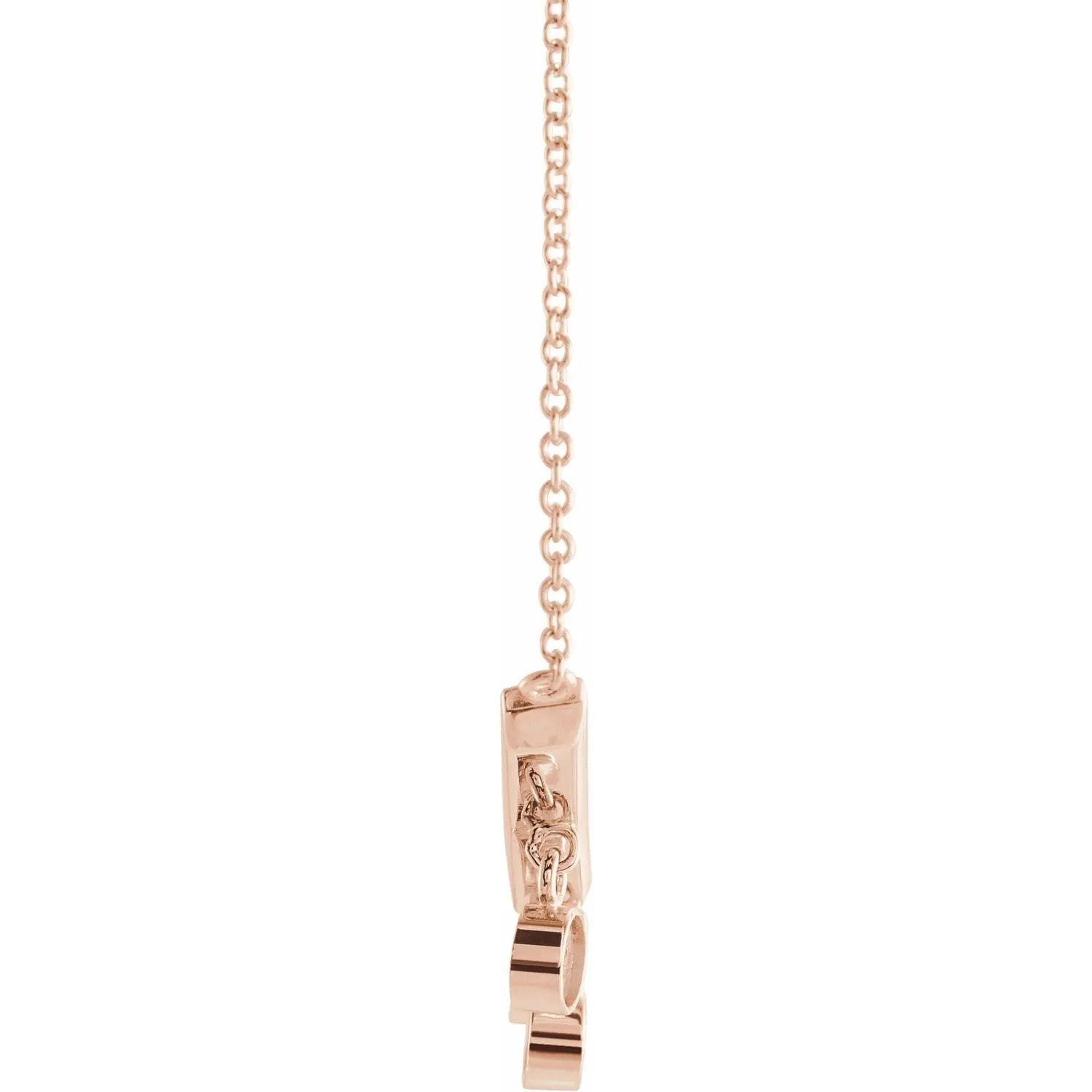 V Bar Dangling Diamond Necklace