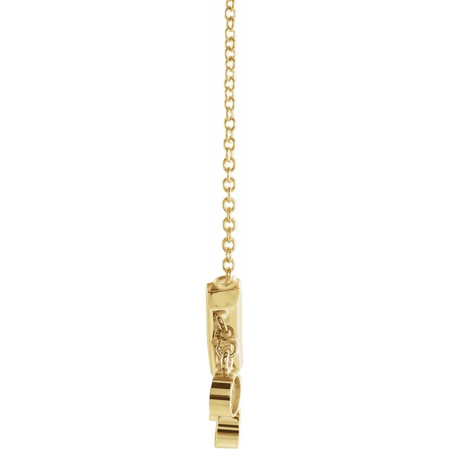 V Bar Dangling Diamond Necklace