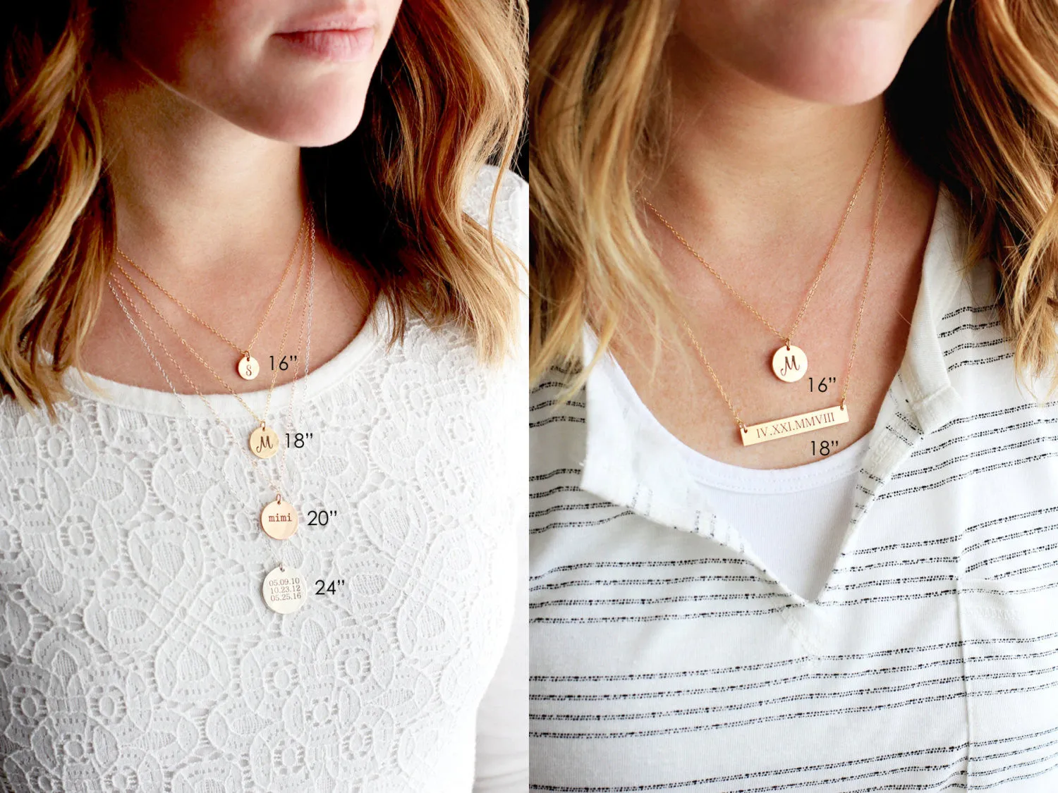 Vertical Handwriting Bar Necklace