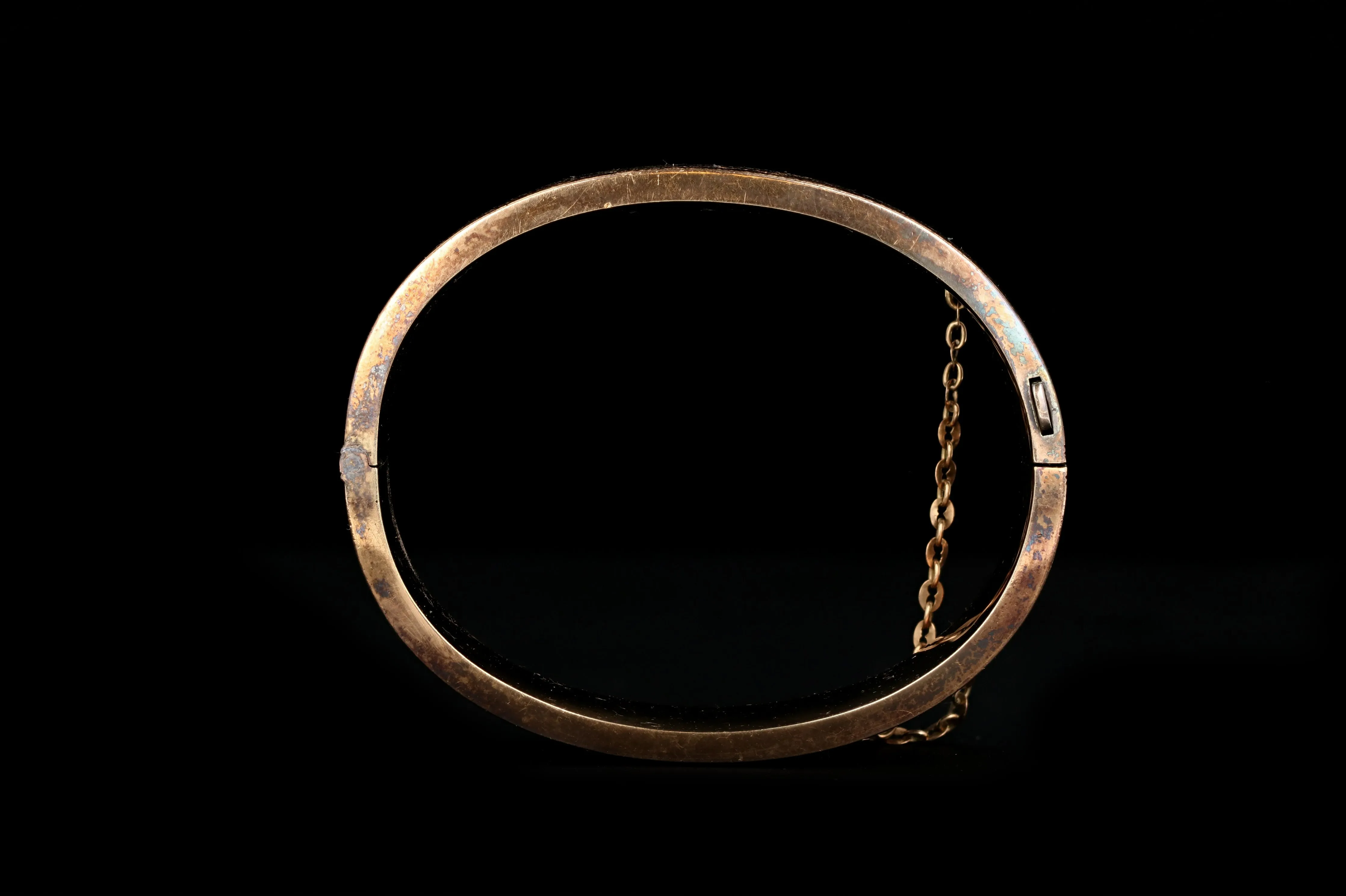 Victorian 14K Gold Pair of Wedding Bangles/Bracelets With Original Box