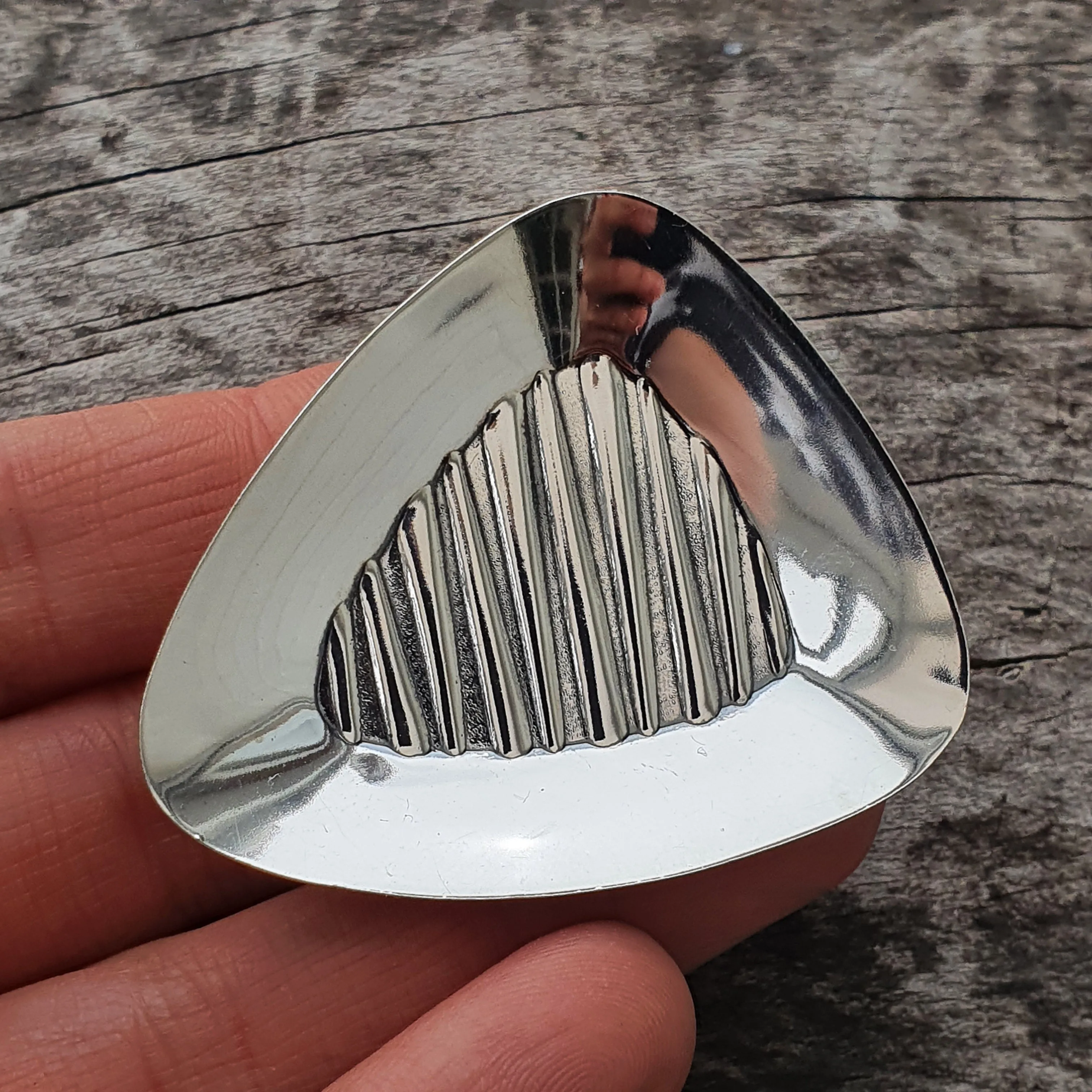 Vintage 1960s 1970s Scandinavian Modernist Silver Brooch by Turun Hopea Mid-Century Scandinavian Jewelry