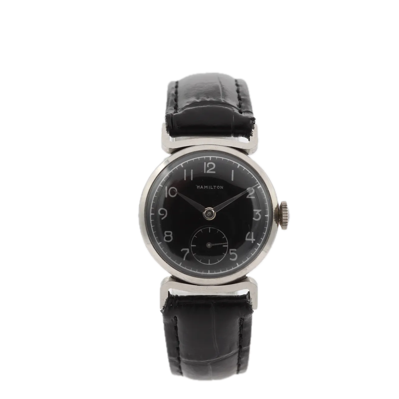 Vintage Hamilton Clinton Men's Mechanical Wristwatch 747 USA Stainless Steel