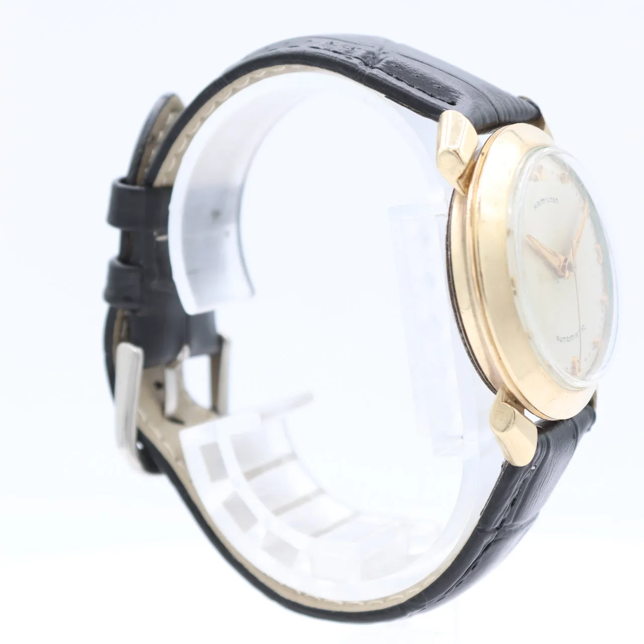Vintage Hamilton Men's Automatic Wristwatch 661 Swiss 10k Gold Filled & Steel