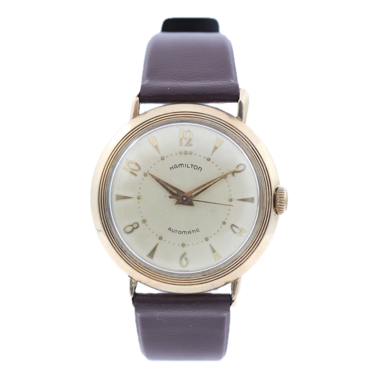 Vintage Hamilton Men's Automatic Wristwatch 661 Swiss 10k Gold Filled & Steel
