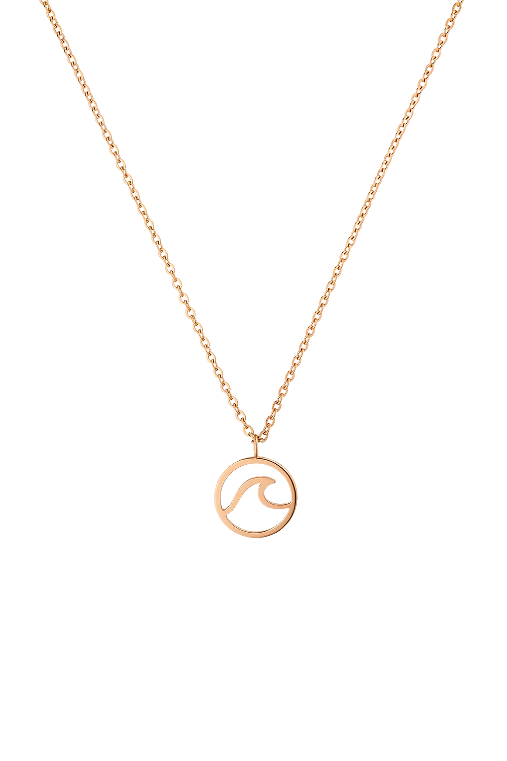 Wave Necklace Rose Gold