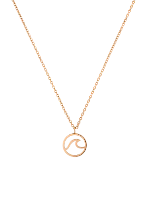 Wave Necklace Rose Gold