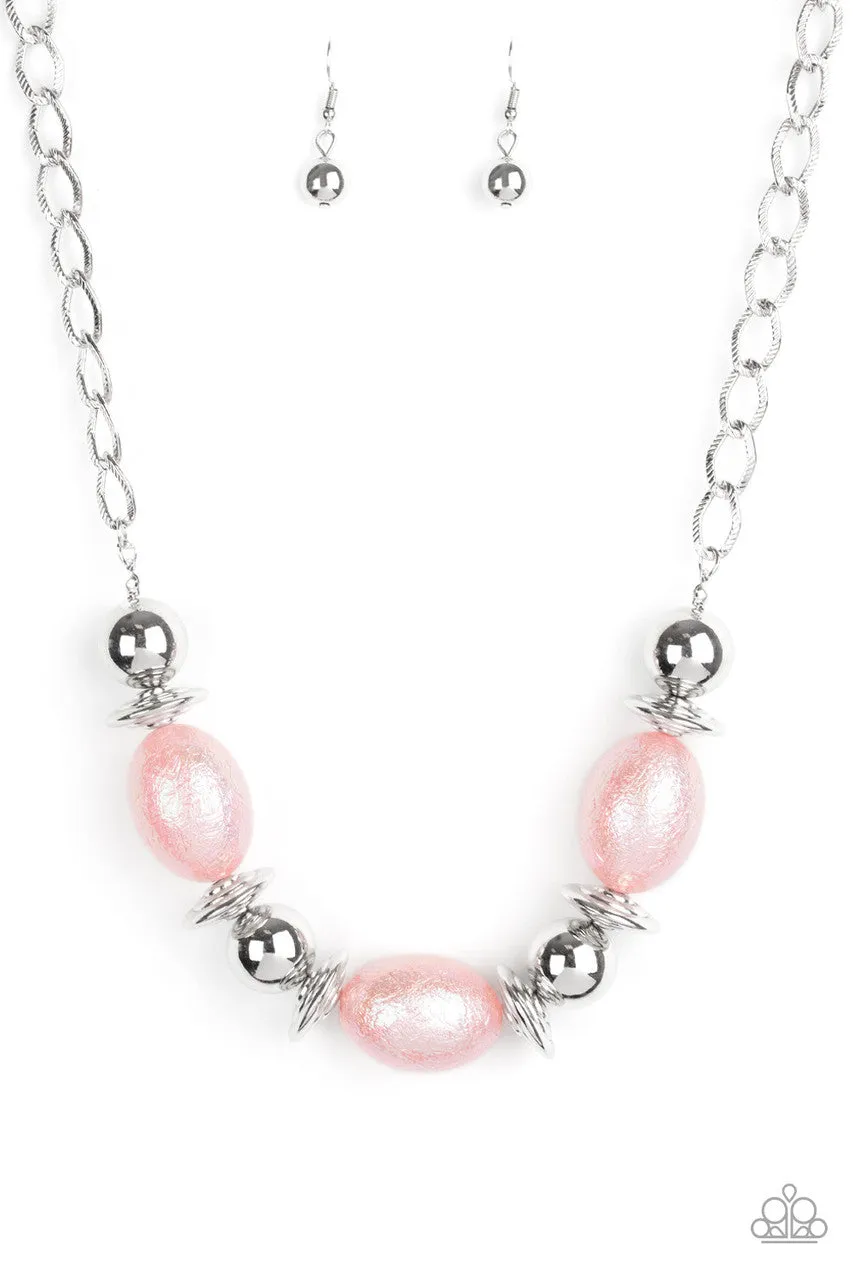 Welcome to the Big Leagues Pink Paparazzi Necklace