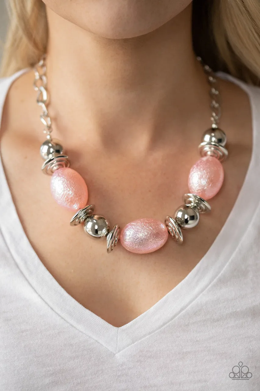 Welcome to the Big Leagues Pink Paparazzi Necklace