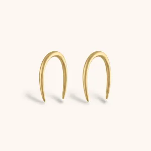 Whisper Open Hoop Earrings in 14k Gold