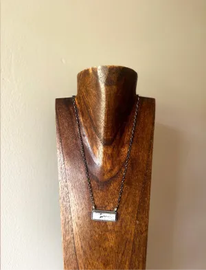 White Buffalo Bar Necklaces