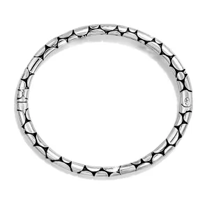 Womens Brighton Pebble Slim Hinged Bangle