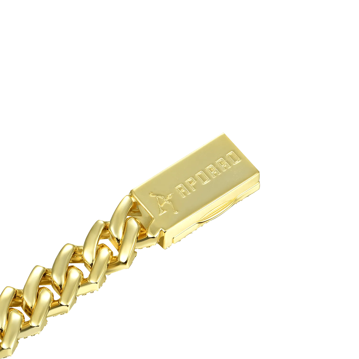 Women's Round Cut Prong Cuban Link Bracelet - 8mm