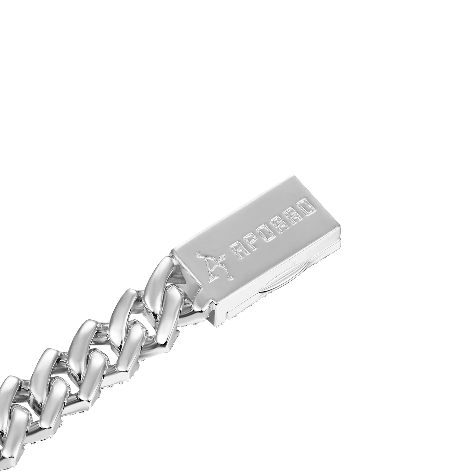 Women's Round Cut Prong Cuban Link Bracelet - 8mm