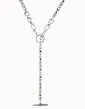 YOLO necklace, silver